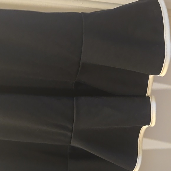 Express Black Midi Dress with Cream Accents - Picture 7 of 12